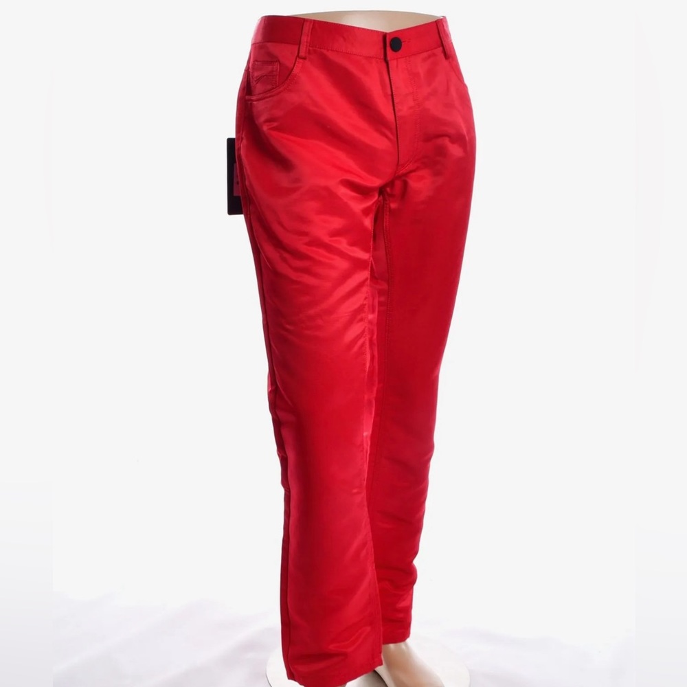 MEN’S BARABAS COLORED SOFT DENIM PANTS-RED